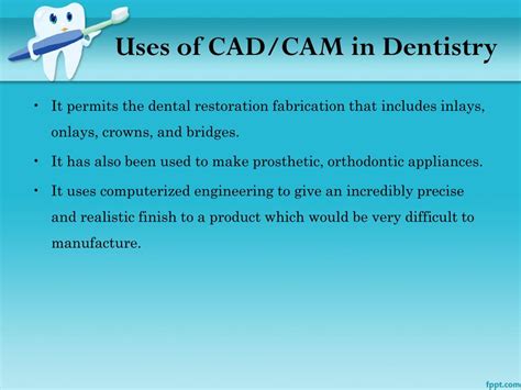 Ppt The Application Of Cad Cam Technology In Dentistry Powerpoint