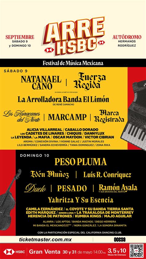 Arre Hsbc Primer Festival De M Sica Mexicana M S Grande Del Mundo