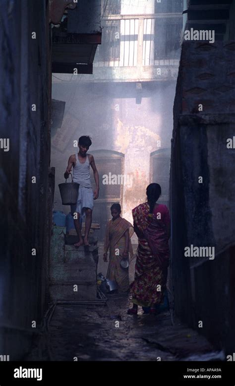 Street Scene From Old Varanasi India Stock Photo Alamy