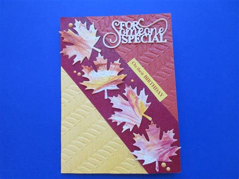 Beautiful Leaf Birthday Card For Someone Special On Their Birthday
