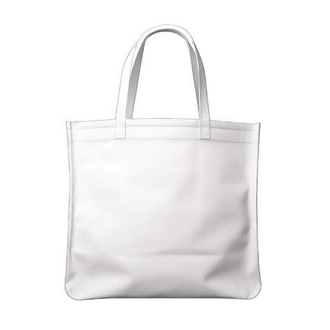 Tote Bag Canvas Fabric For Mockup Blank Template Isolated On