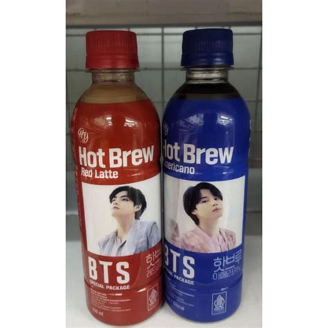 Bts COFFEE LIMITED EDITION Ml BTS COFFEE HOT BREW AMERICANO BTS COFFEE HOT BREW RED LATTE BTS