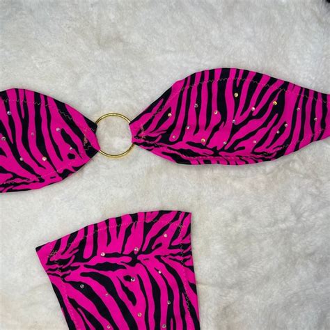 Pink Micro Bandeau Bikini Etsy