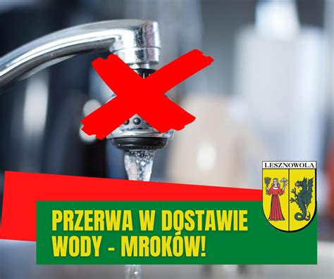 Mroków przerwa w dostawie wody Gmina Lesznowola