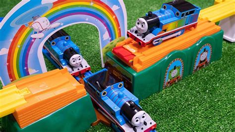 thomas friends plarail train toys unboxing thomas crosses