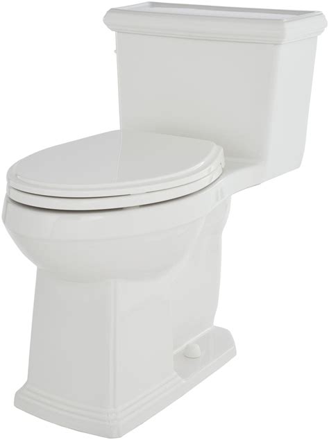 Gerber Logan Square One-Piece Elongated Toilet, 1.28 GPF, Chair Height