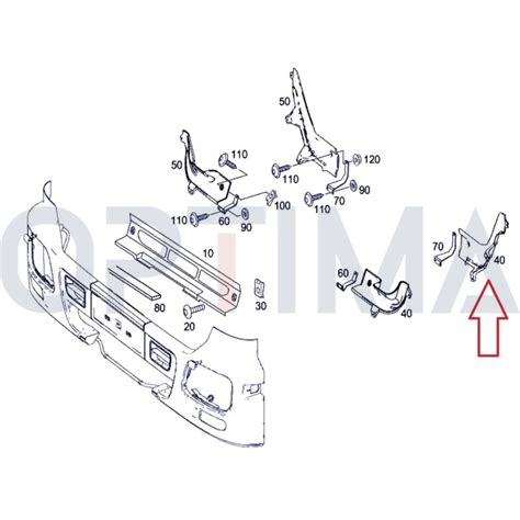 Bumper Cover Strip Left Mb Actros Mp Mp Good Price Online Shop