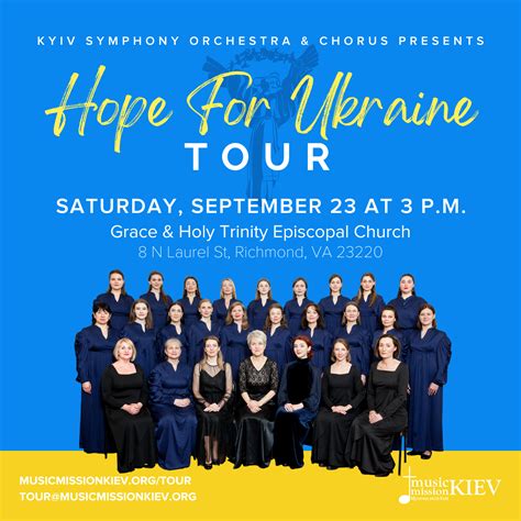 Hope for Ukraine Benefit Concert – September 23 - Grace & Holy Trinity