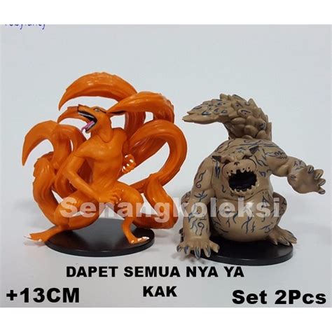 Jual ACTION FIGURE NARUTO KYUBI BIJUU KURAMA SHUKAKU SET 2 Indonesia