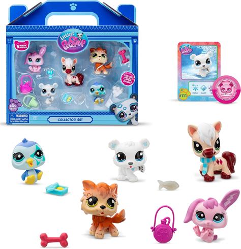 Littlest Pet Shop Amigos en la Nieve Collectors 5 Pack Winter Besties