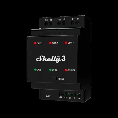 Channel Din Rail Relay With Dry Contacts Shelly Pro Bittel