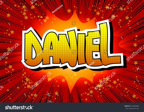 Daniel Comic Book Style Male Name Stock Vector Royalty Free 364858802