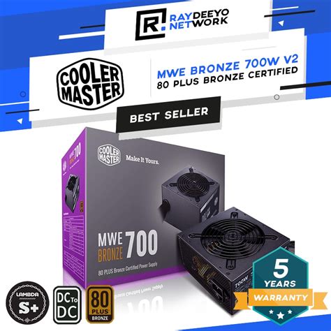 Cooler Master MWE 700 BRONZE V2 Power Supply Unit [80 Plus Bronze ...