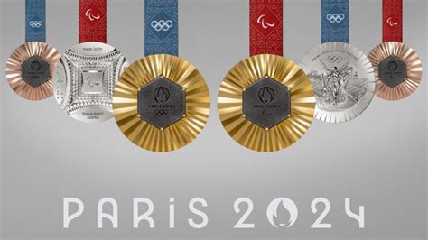 2024 Paris Olympic Paralympic Medals Unveiled With Eiffel Tower Pieces