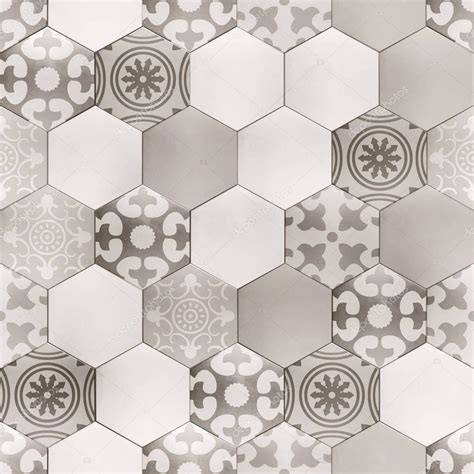 Hexagon floor with Provence pattern — Stock Photo © guteksk7 #153030798