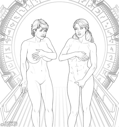 Patreon Sam Carter Vala Lineart By Highheeledjill Hentai Foundry