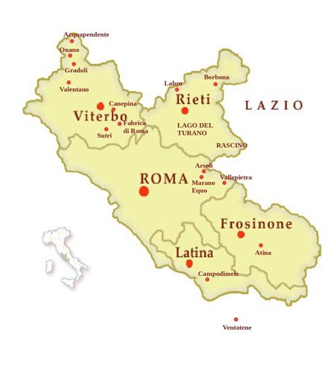 File:Map Of Region Of Lazio, Italy, With Wikipedia, 50% OFF