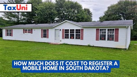 how much does it cost to register a mobile home
