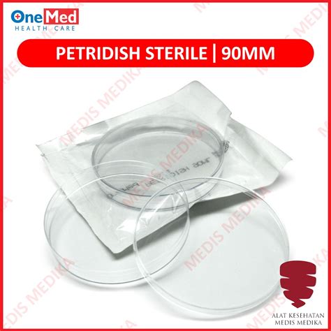 Jual Petri Dish Bag 90x15 Mm Onemed Cawan Steril Disposable 90 X 15