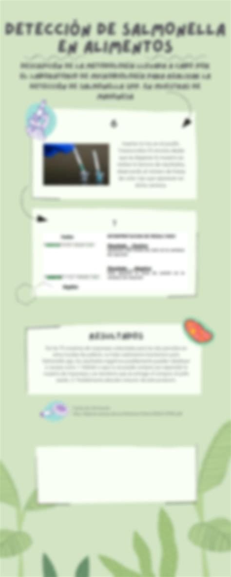 Solution Detecci N De Salmonella En Alimentos Infografia Studypool