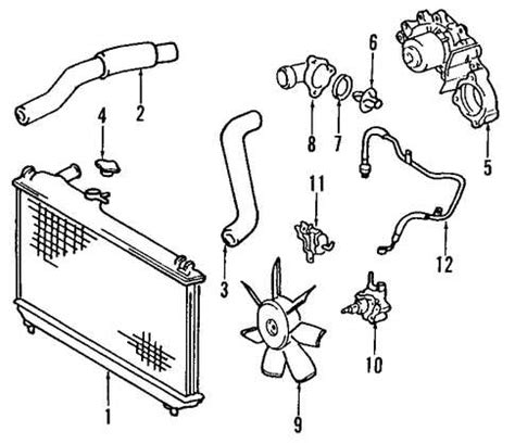 Exploring Toyota Camry S Cooling System Parts Diagram