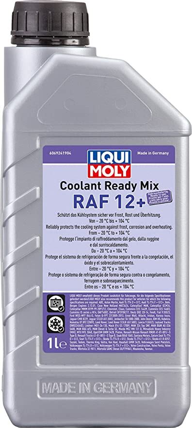 Amazon Fr LIQUI MOLY Coolant Ready Mix RAF 12 1 L Produit D Hiver