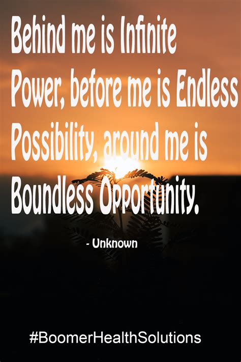 Infinite Power and Endless Possibility