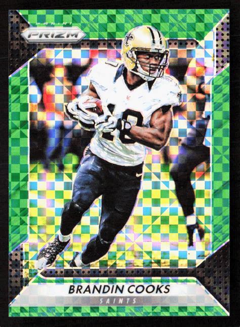 Panini Prizm Brandin Cooks Green Power New Orleans Saints