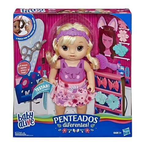 Baby Alive Com Cabelo - Boneca Baby Alive - Corte de Cabelo Loira E5241- Hasbro - MP Brinquedos