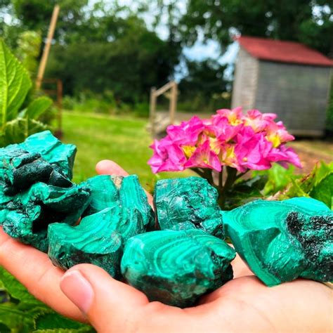 raw malachite etsy uk