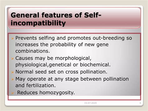 Self Incompatibility Ppt
