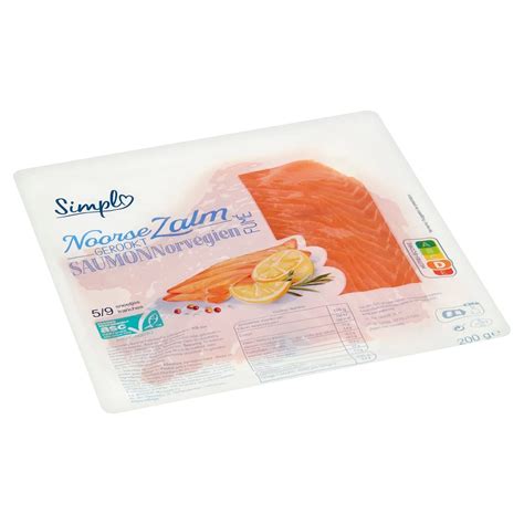 Noorse Zalm Gerookt 200 g Carrefour België