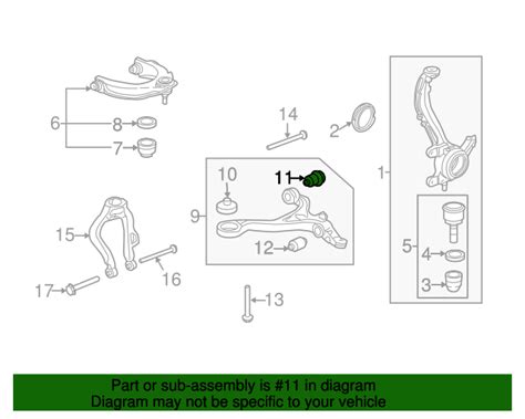 51393-SDA-A02 - Bush, Front Arm (Lower) 2003-2012 Honda Accord | Honda ...