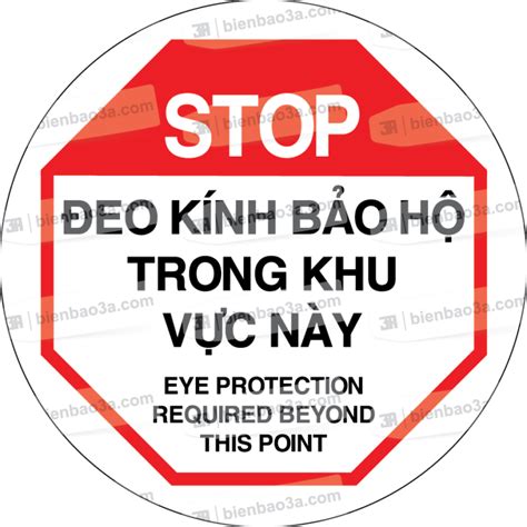 bien canh bao stop deo kinh bao ho trong khu vuc nay  safety