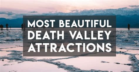 The Most Beautiful Death Valley Attractions — with Downloadable Map ...