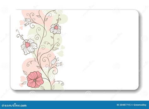 Lovely 11 Visiting Card Flower Background