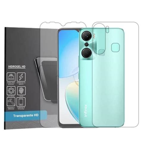 Película Hidrogel HD Frente e Verso Para Infinix Hot 12 Pro Global Revolution Película para