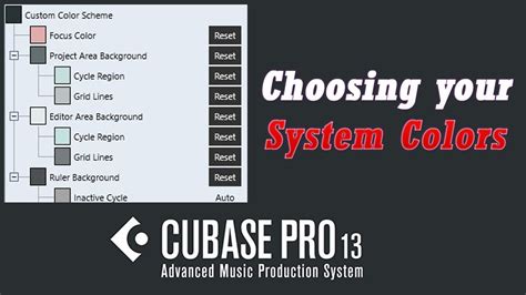 Setting Your System Colors In Cubase 13 YouTube