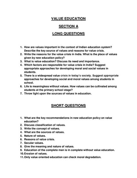 Need Of Value Education 1