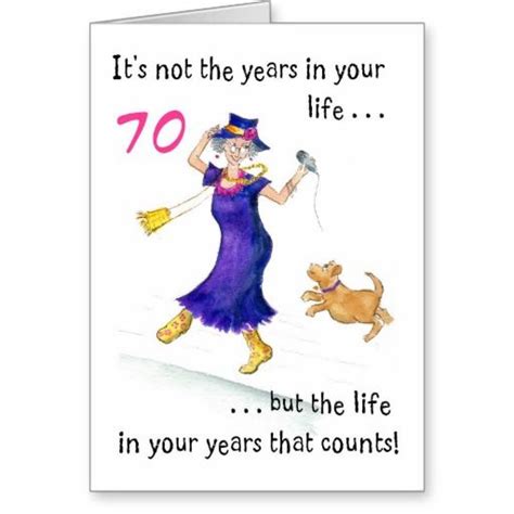 Fun 70th Birthday Card For A Woman 70th Birthday Card 70 Birthday And Birthdays