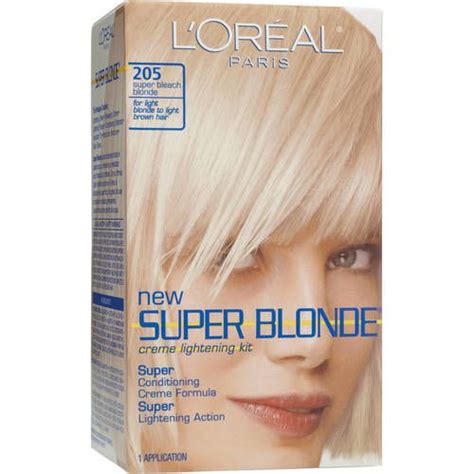 L Oreal Paris Super Blonde Creme Hair Color Lightening Kit 205 Light Brown To Light Blonde
