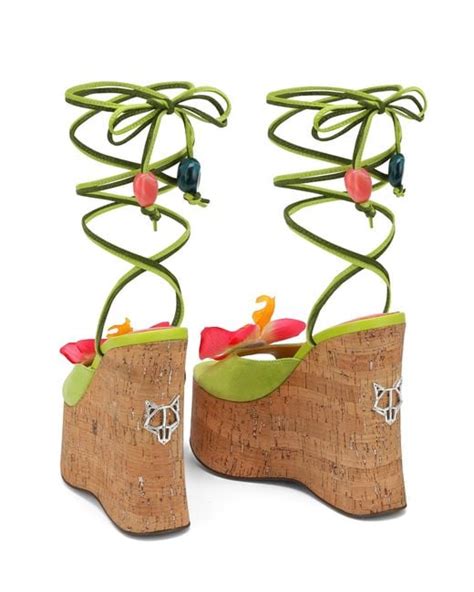 Naked Wolfe Sunflower Kid Suede In Green Lyst