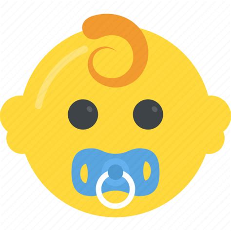 Baby Face Kid Newborn Pacifier Toddler Icon