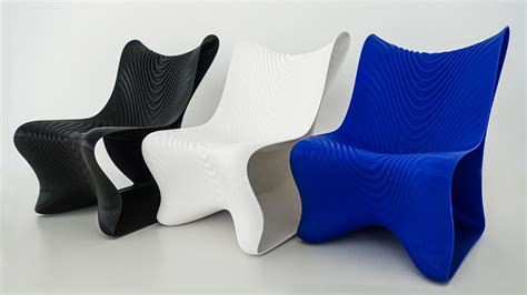 Undulating Futuristic Meet The Mawj 3d Printed Chair