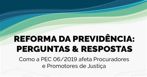 Cartilha Explica O Impacto Da Reforma Da Previd Ncia Para Procuradores