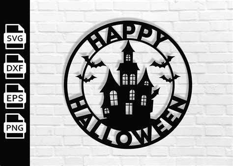 Happy Halloween Metal Wall Art Graphic by MetalWallArt · Creative Fabrica