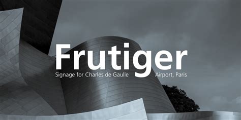 Frutiger Font