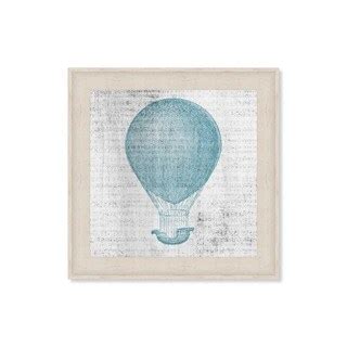 Oliver Gal Oliver By Oliver Gal Hot Air Balloon Blues Framed Art