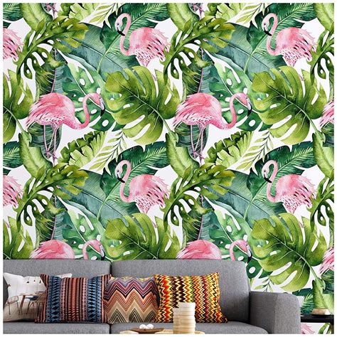 Flamingo Wallpaper Bathroom