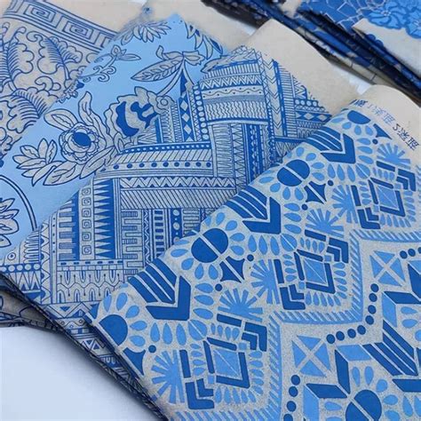 1 шт. Новые Креативные керамические наклейки фотообои синий и белый ...